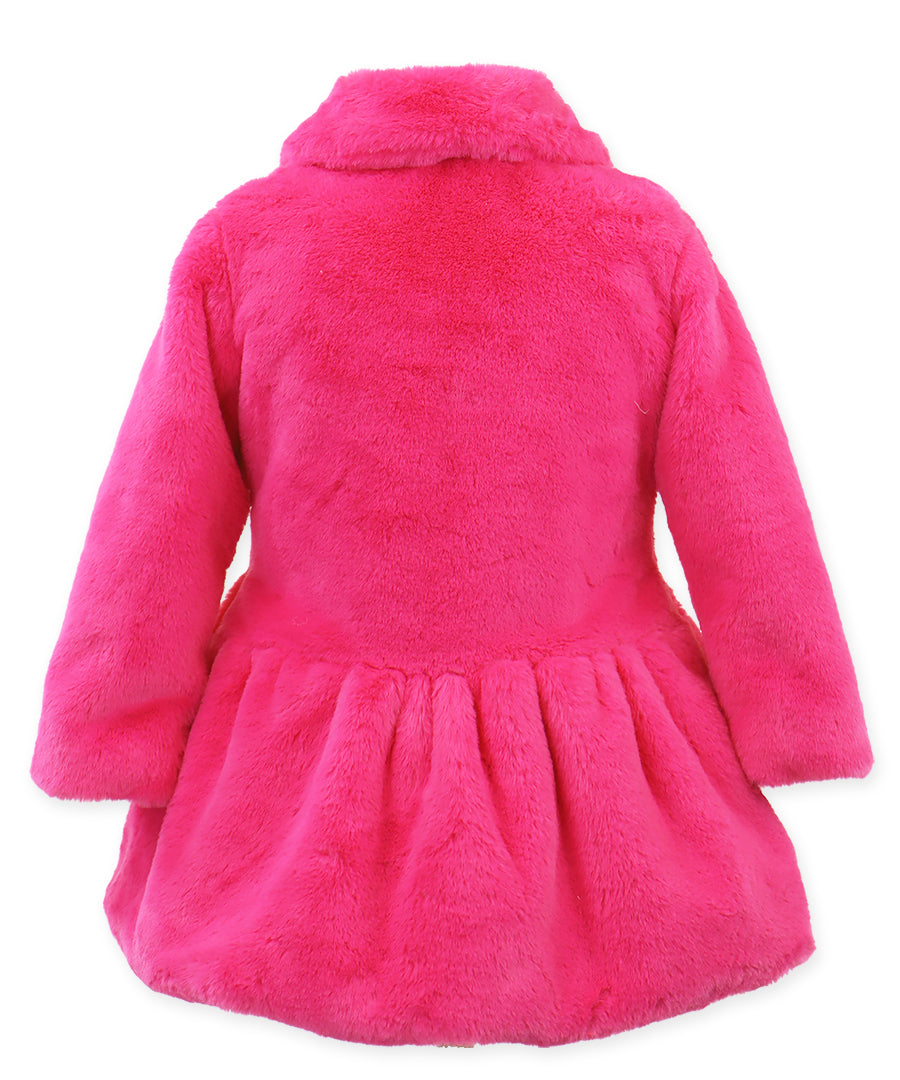 Princess Coat - Hot pink puff