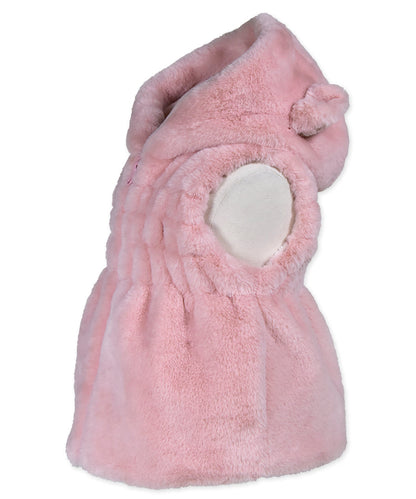 Ruched Ear Vest - Strawberry Puff