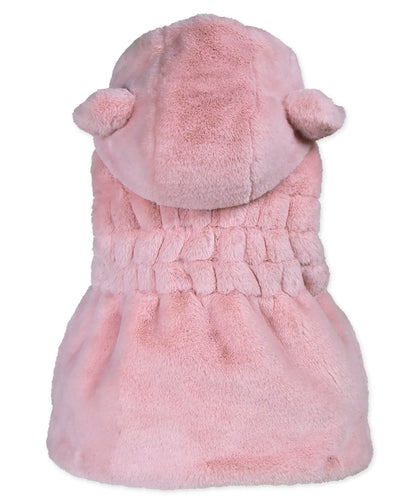 Ruched Ear Vest - Strawberry Puff