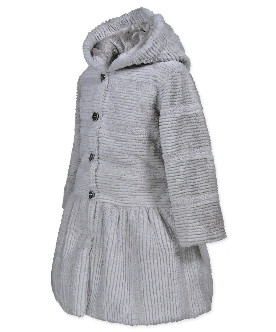 Drop Waist Coat - Ripple Wave Grey