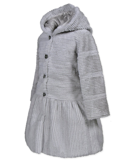 Drop Waist Coat - Ripple Wave Grey