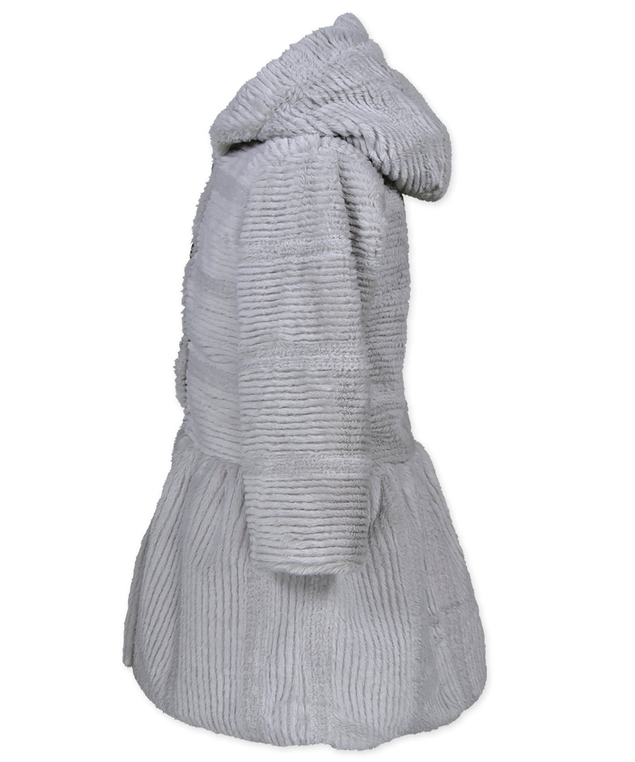 Drop Waist Coat - Ripple Wave Grey