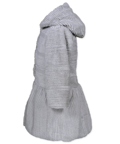 Drop Waist Coat - Ripple Wave Grey