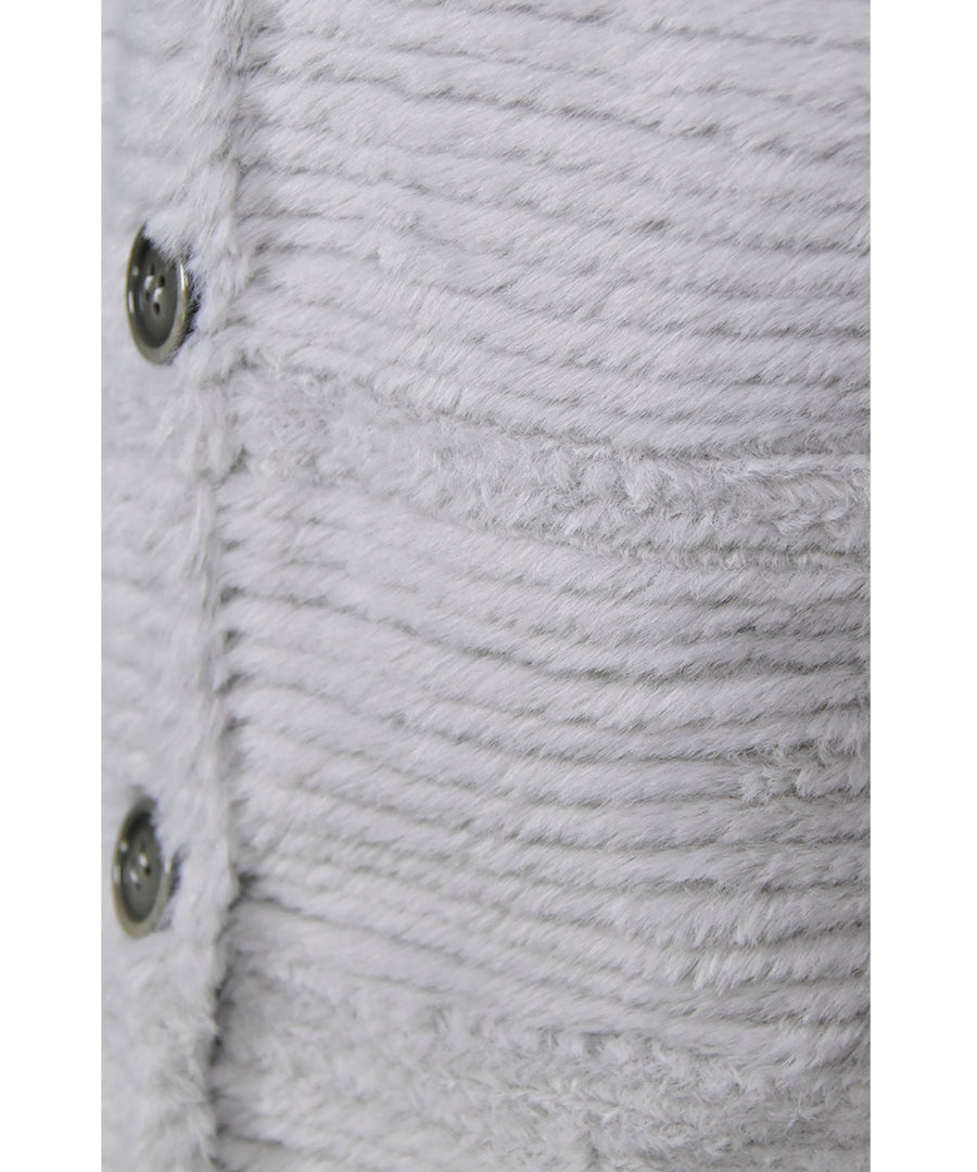 Drop Waist Coat - Ripple Wave Grey