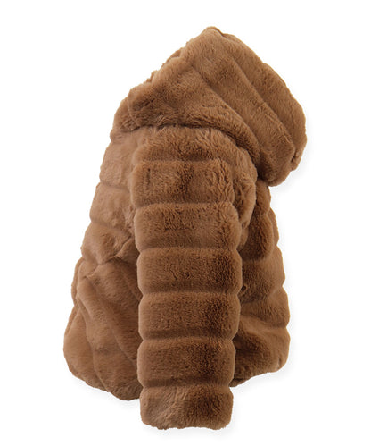 Hooded Cozy Jacket - Chocolate eclair