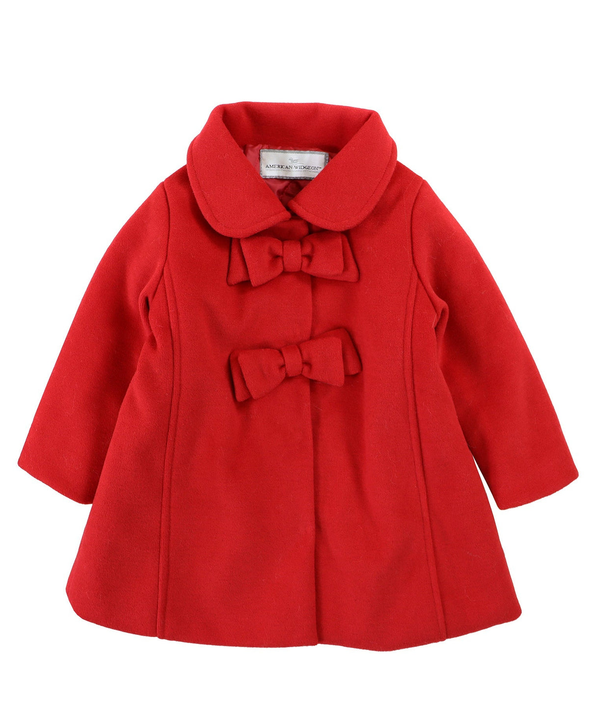 2 Bow Car Coat - Red