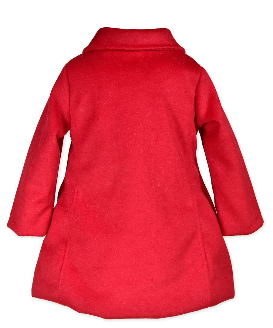 2 Bow Car Coat - Red