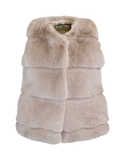 Puff Vest - Mocha Cake