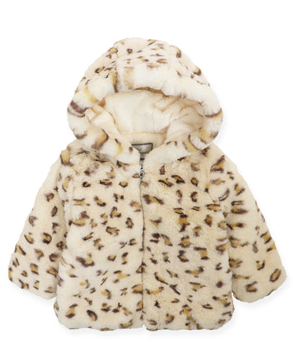 Teddy Jacket - Cream leopard