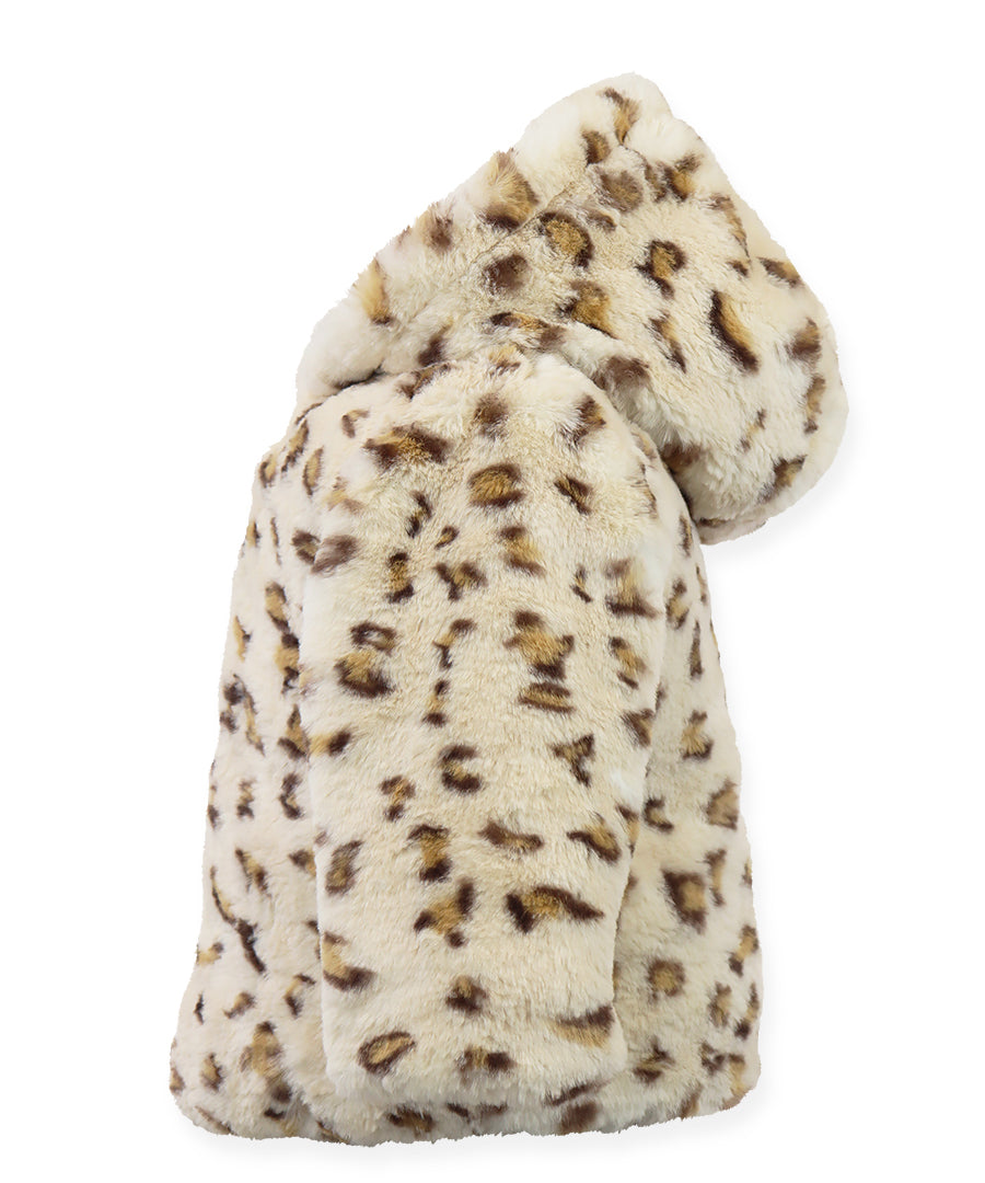 Teddy Jacket - Cream leopard