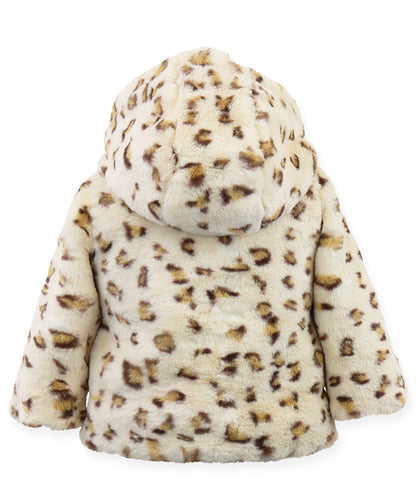 Teddy Jacket - Cream leopard