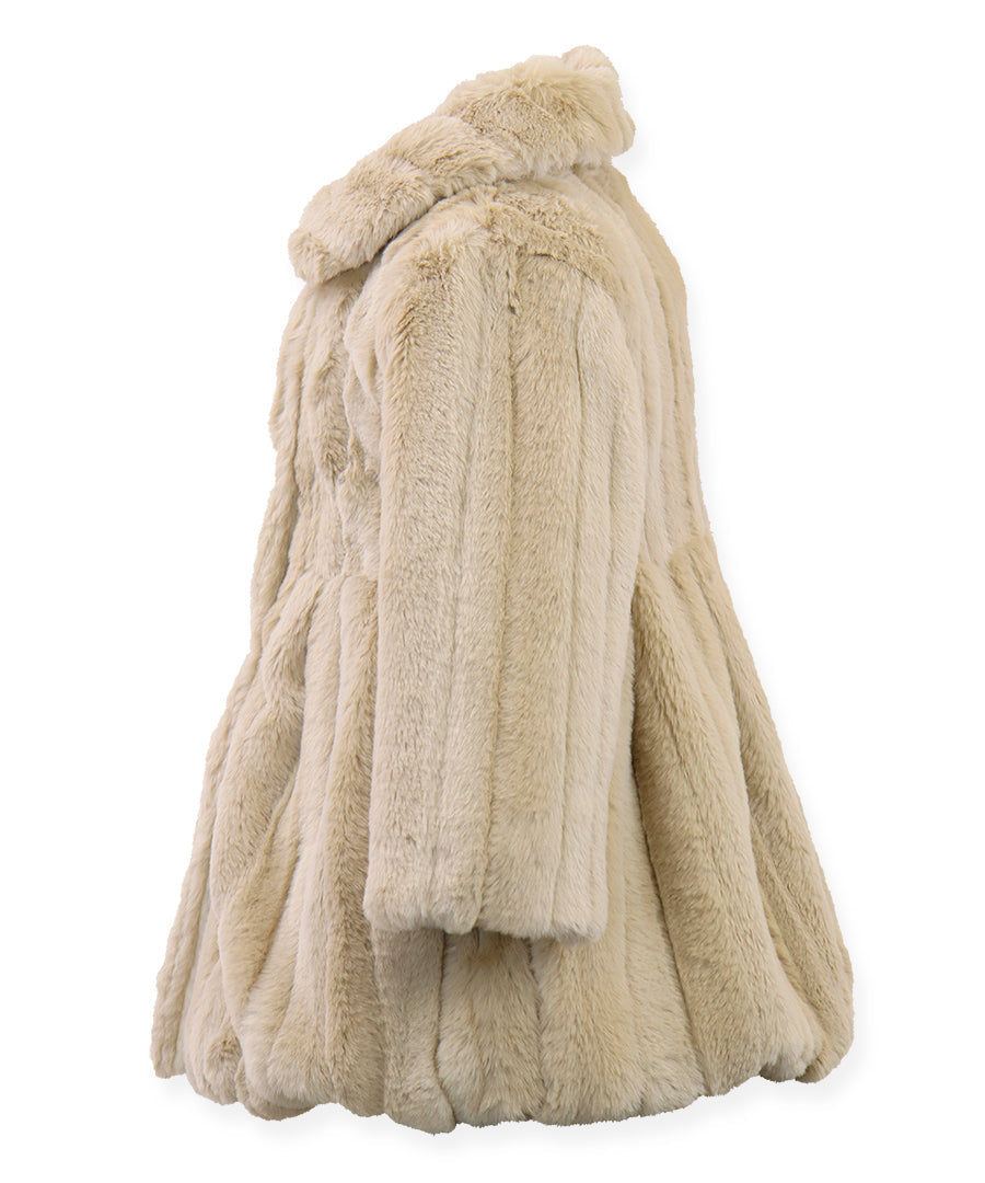 Balloon Coat - Gold mink stripe