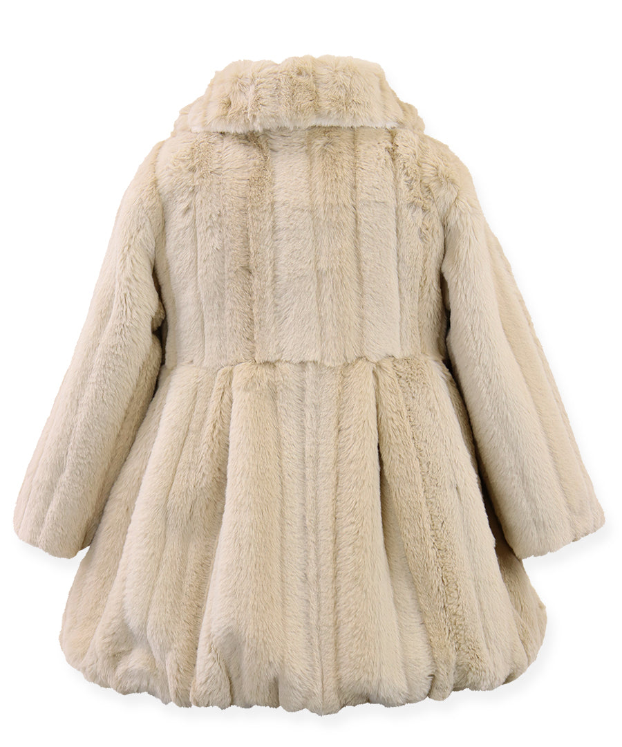 Balloon Coat - Gold mink stripe