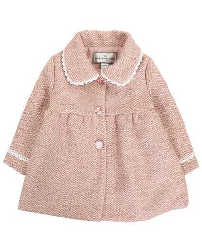 Scallop Jewel Coat - Crystal pink