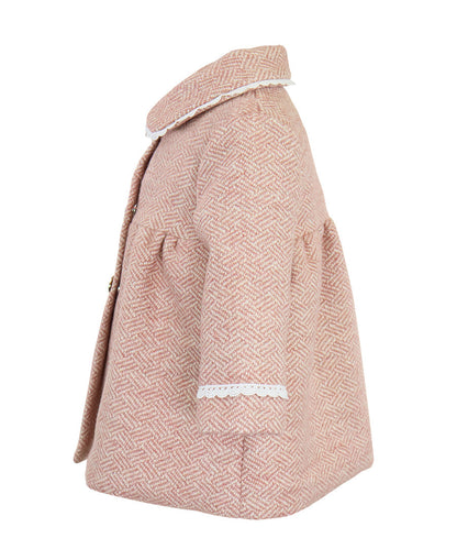 Scallop Jewel Coat - Crystal pink