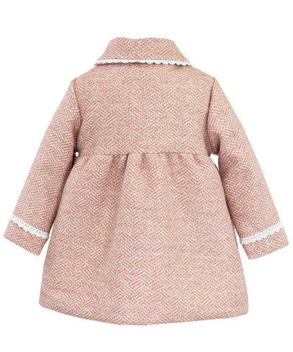 Scallop Jewel Coat - Crystal pink