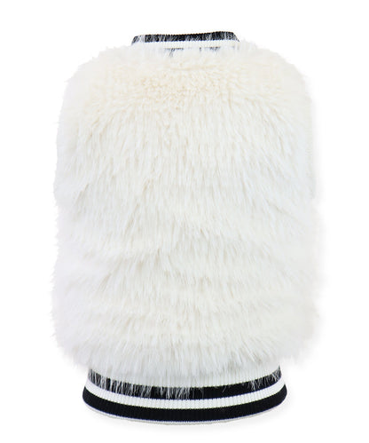 Varsity Vest - Snow rain shag