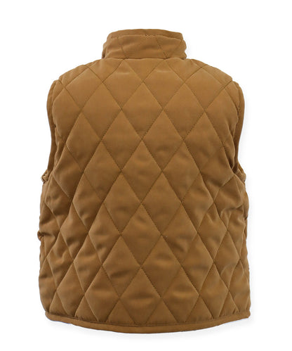 Barn Quilted Nylon Vest - Caramel