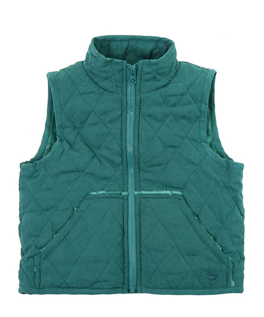 Barn Quilted Nylon Vest - Hunter Green