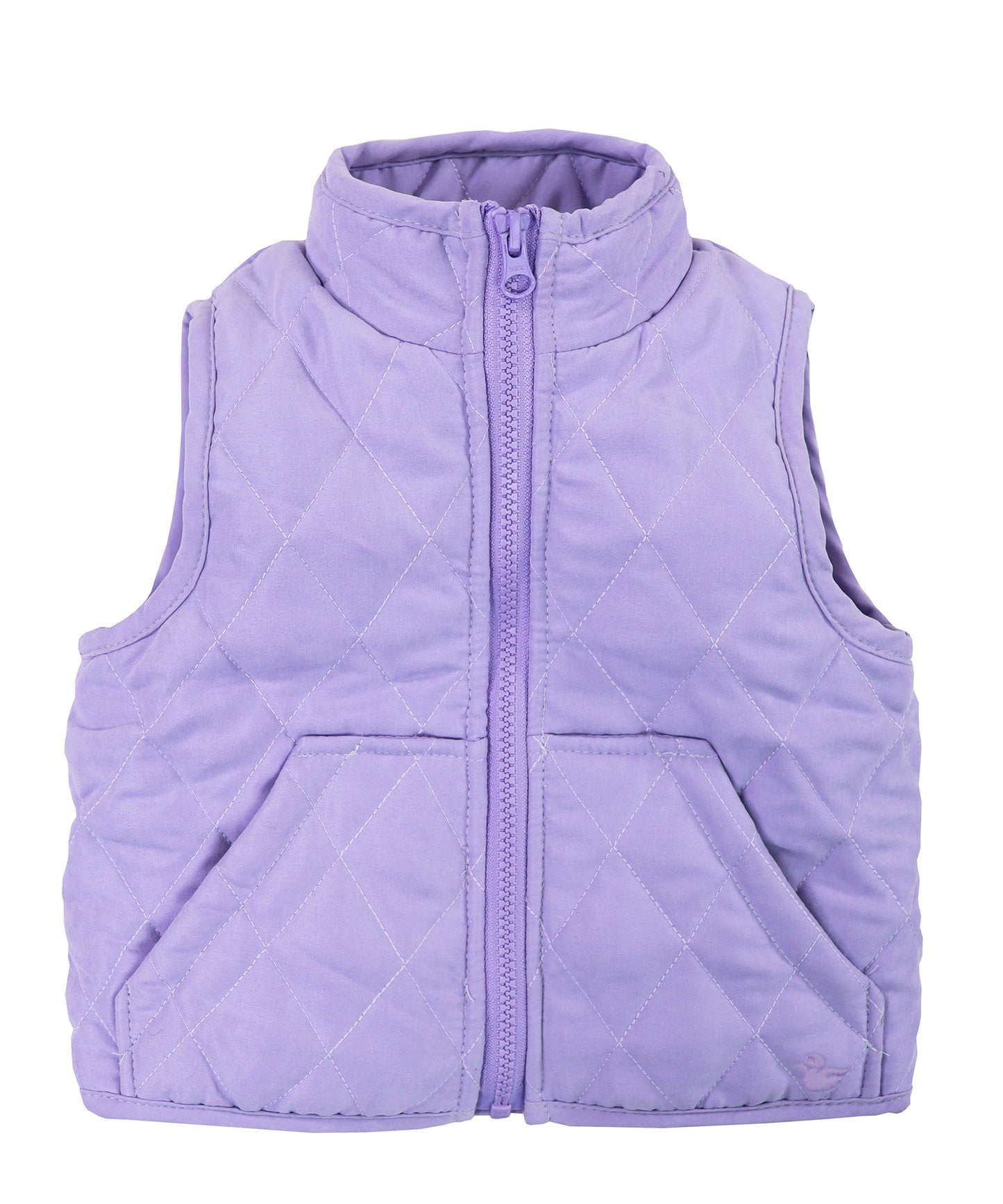 Barn Quilted Nylon Vest - Lilac