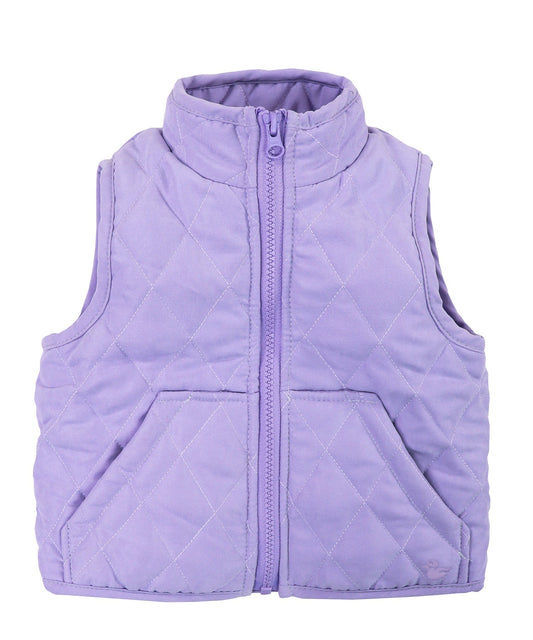 Barn Quilted Nylon Vest - Lilac
