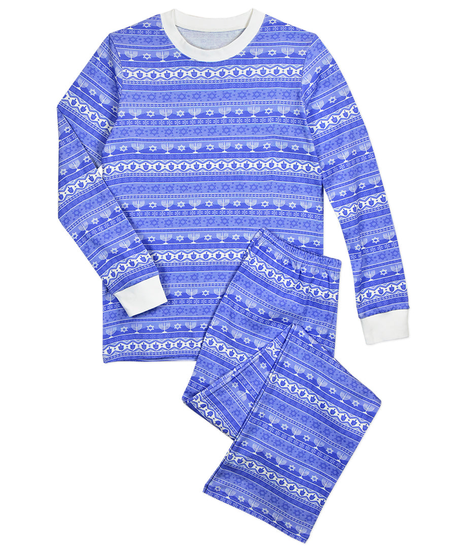 Adult pj's - Hanukah fairisle