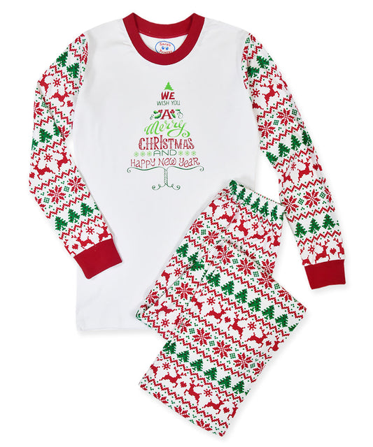 Adult Pj's - Fair isle merry