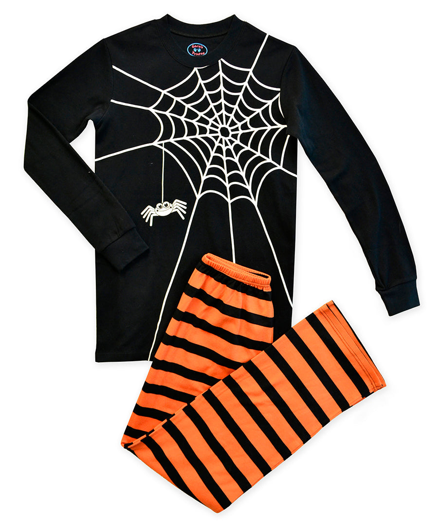 Adult Pj's - Glow spiderweb