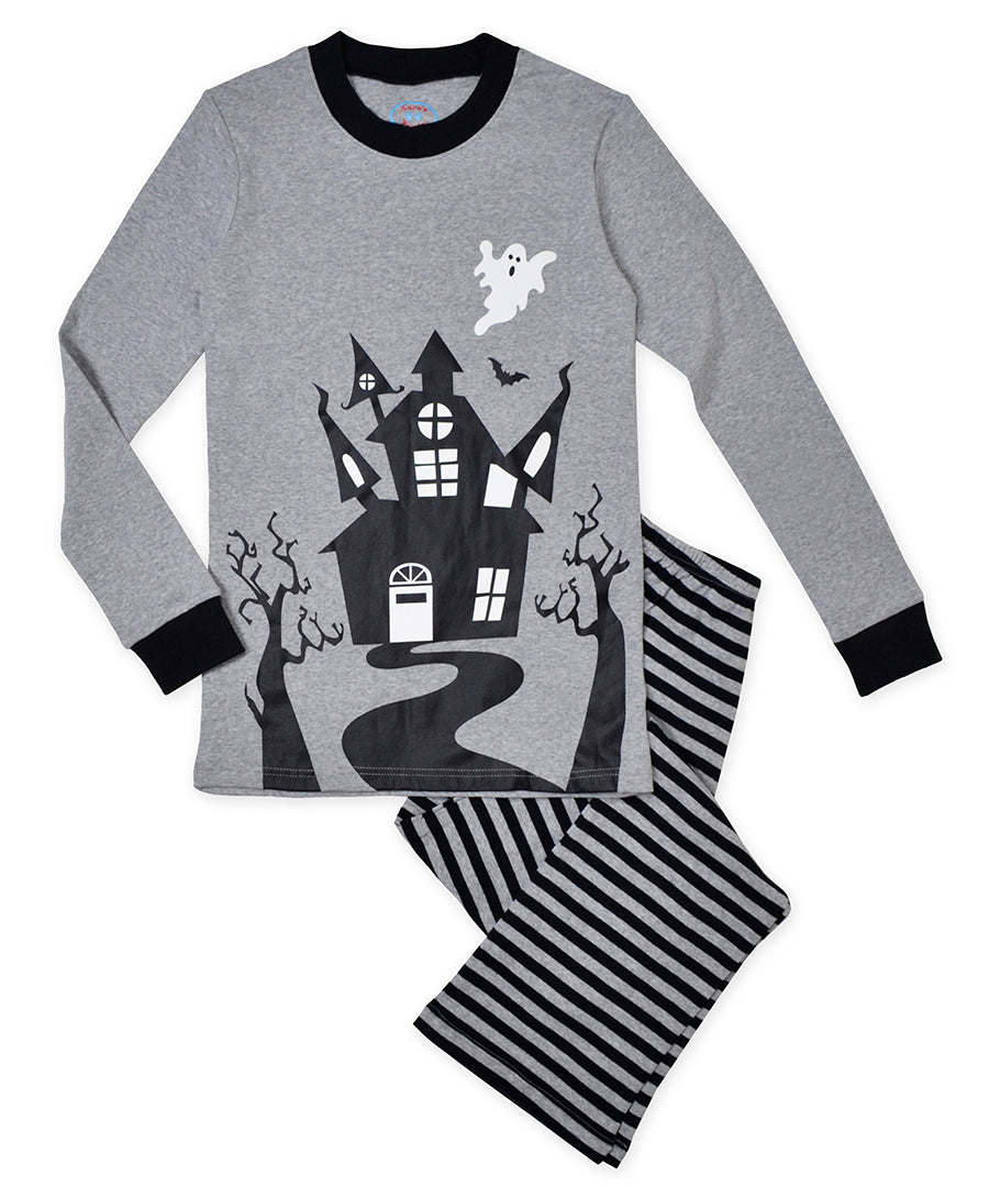 Adult Pj's - Grey black ghost