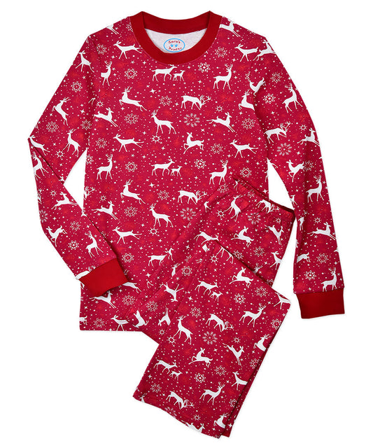 Adult Pj's - Holiday Red Deer
