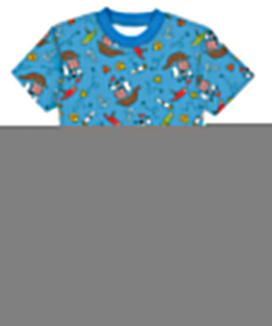 Sara's Prints Unisex Short Pajama Set - Pirate Adventure