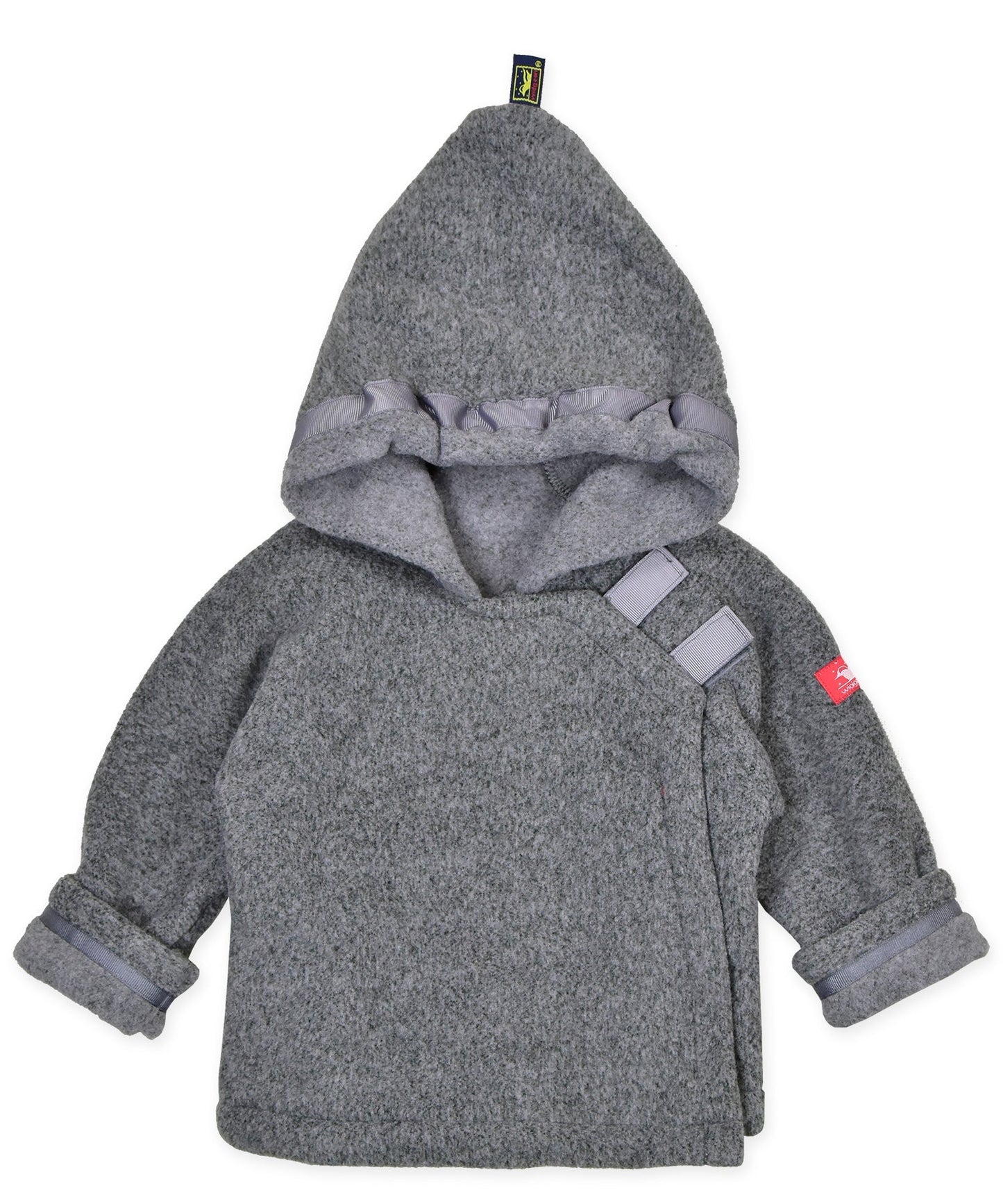 Warmplus Fleece Favorite Jacket, Wrap Close, Hood - Heather Gray