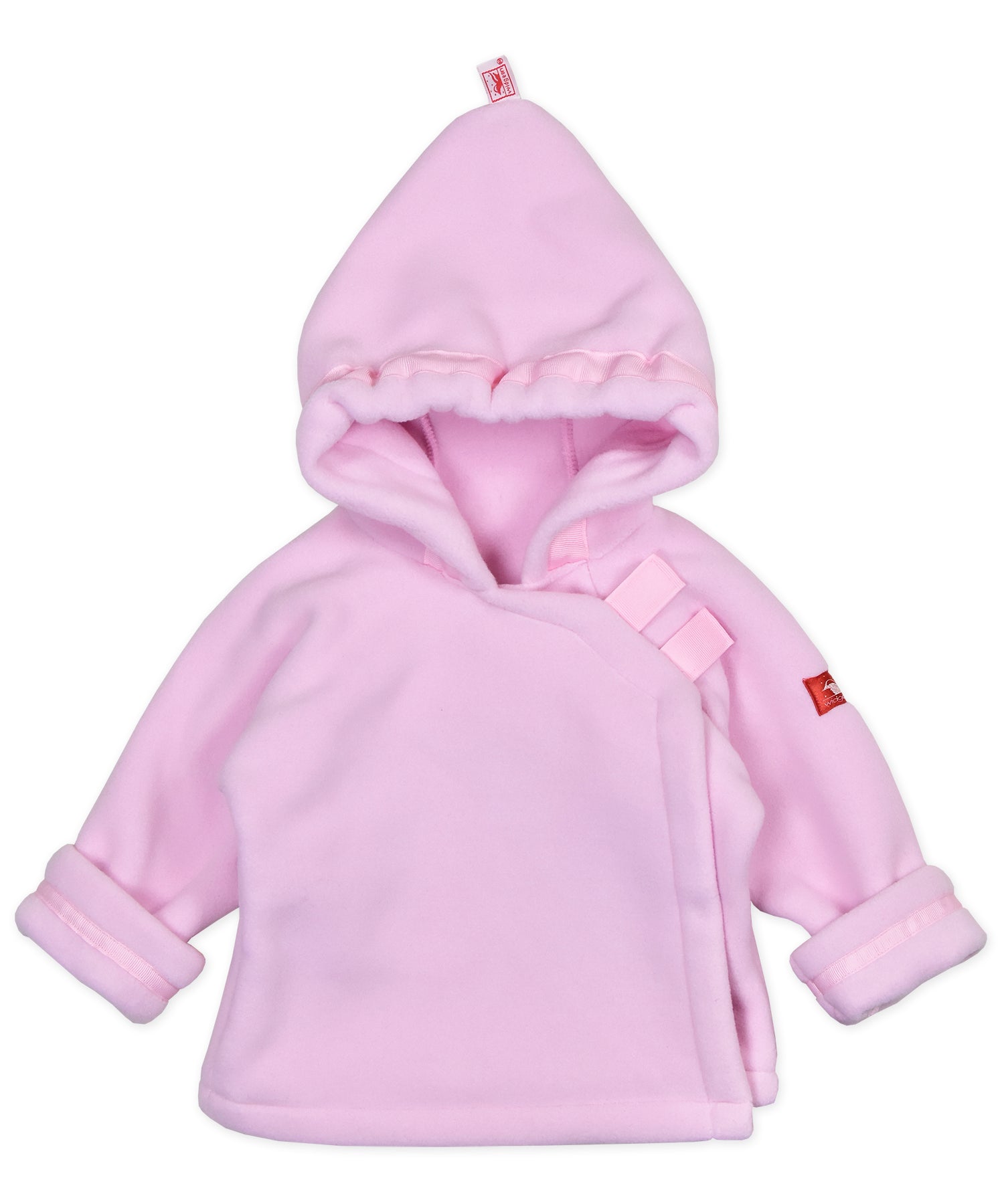Warmplus Fleece Favorite Jacket, Wrap Close, Hood - Light pink