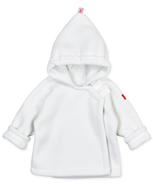 Warmplus Fleece Favorite Jacket, Wrap Close, Hood - White