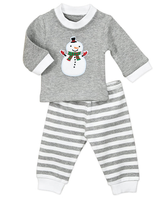Doll Pj Pullover - Mitten snowman