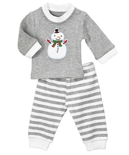 Doll Pj Pullover - Mitten snowman