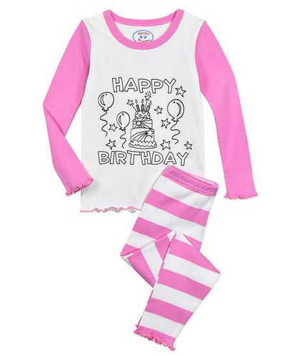 ColorMe Girls Long John Pj - Birthday cake