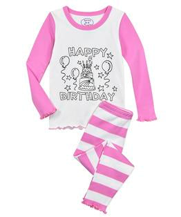 ColorMe Girls Long John Pj - Birthday cake