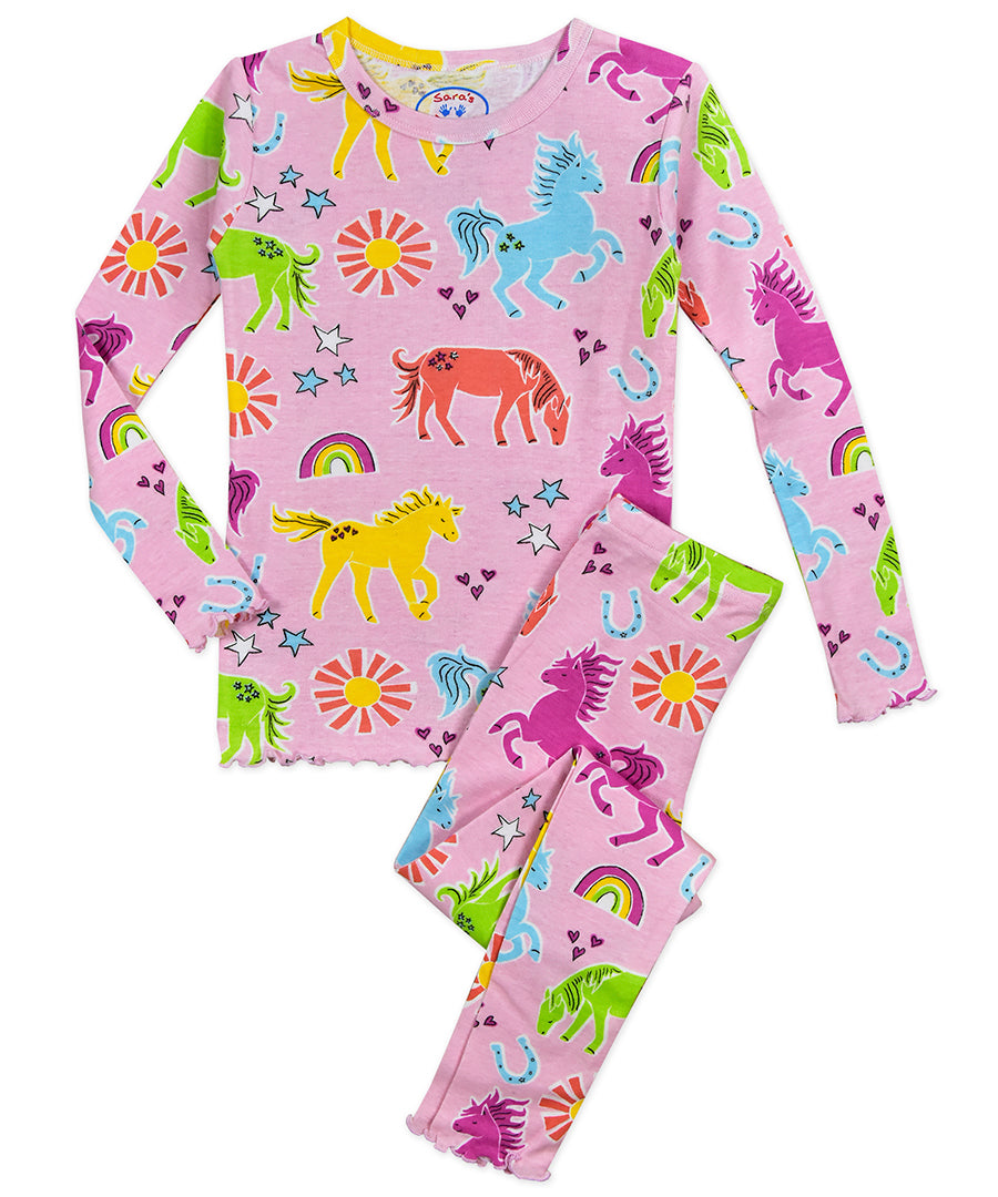 Girls snug fit pj - Fun Pony