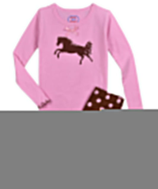Girls snug fit pj - Pink Dot Horse