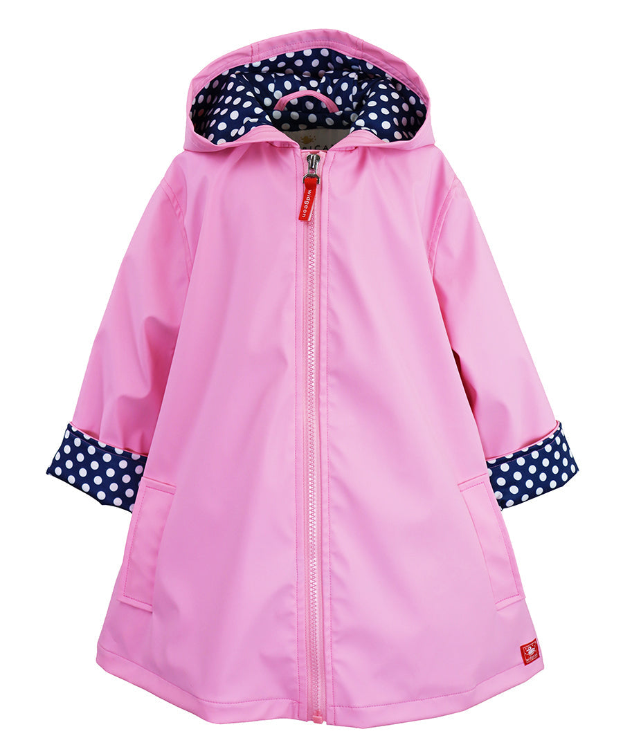 Girls A-Line Raincoat - Parfait pink